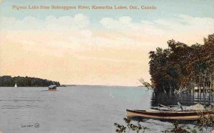 Pigeon Lake from Bobcaygeon River Kawartha Lakes Ontario Canada postcard