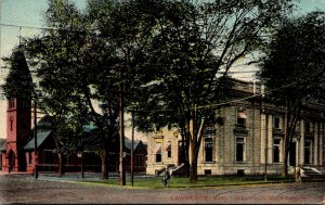 Massachusetts Lawrence Depot and Post Office 1909