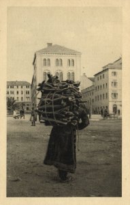 croatia, SPLIT SPALATO, From the Wood Market (1920s) Postcard