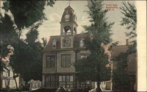 Monticello NY Town Hall Fire Station c1910 Postcard