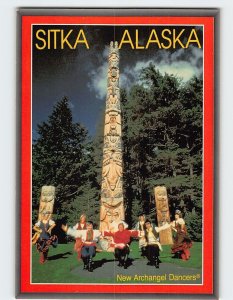 Postcard New Archangel Dancers, Sitka, Alaska