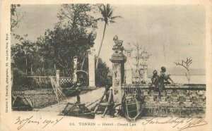 1904 Tonkin Hanoi Vietnam French Indonesia Grand Lac undivided Postcard 22-9904