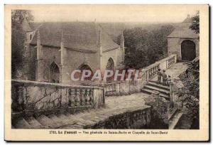 Postcard AncienneLe Faouet General view of St. Barbara Chapel and Saint David