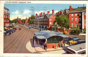 POSTCARD SCENE Cambridge Massachusetts MA AM5984