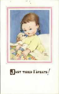 Artist Signed Mabel Lucie Attwell No. 1545, Just Tired I'spects!