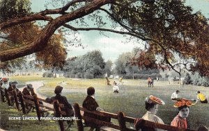 J74/ Baseball Stadium Sports Postcard c1910 Lincoln Park Chicago Game 314