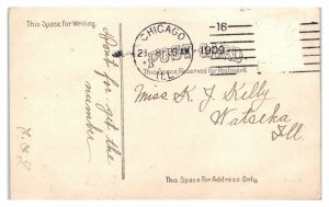 1909 Chicago Residence Number Change Postcard *6V(3)24