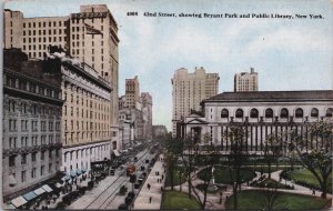 42nd Street Bryant Park Public Library New York City Postcard C113