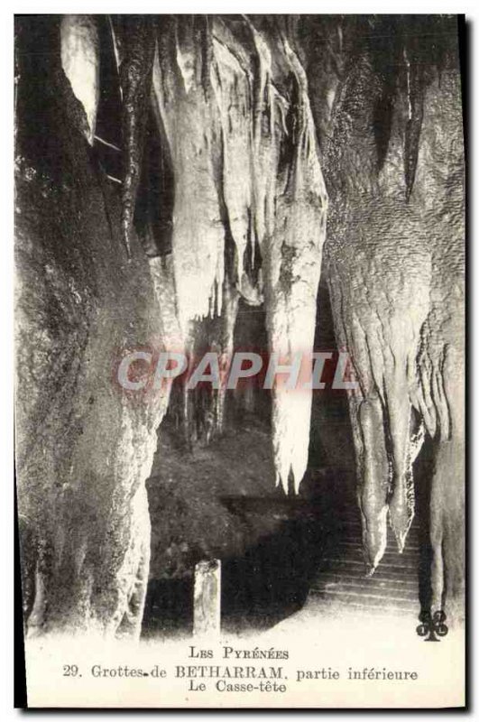 Old Postcard Betharram Caves Part Inferieure Casse tete