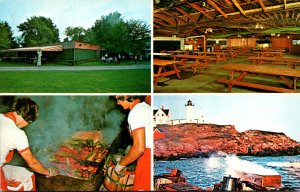 Maine York Harbor Bill Foster's Down East Clam Bake Multi View