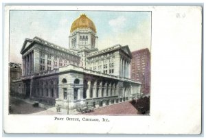 1909 Post Office Chicago IL Patterson Merc. Co. Mankato MN Advertising Postcard