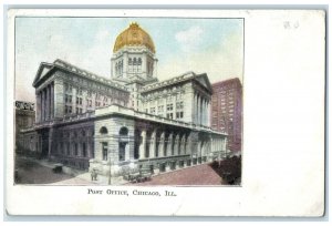 1909 Post Office Chicago IL Patterson Merc. Co. Mankato MN Advertising Postcard