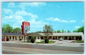 LaFOLLETTE, Tennessee TN ~ Roadside BIRDWELL MOTEL c1960s VW Bug Postcard