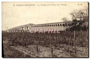 Old Postcard Cubzac Les Ponts Viaduct and the Bridge of Pietons