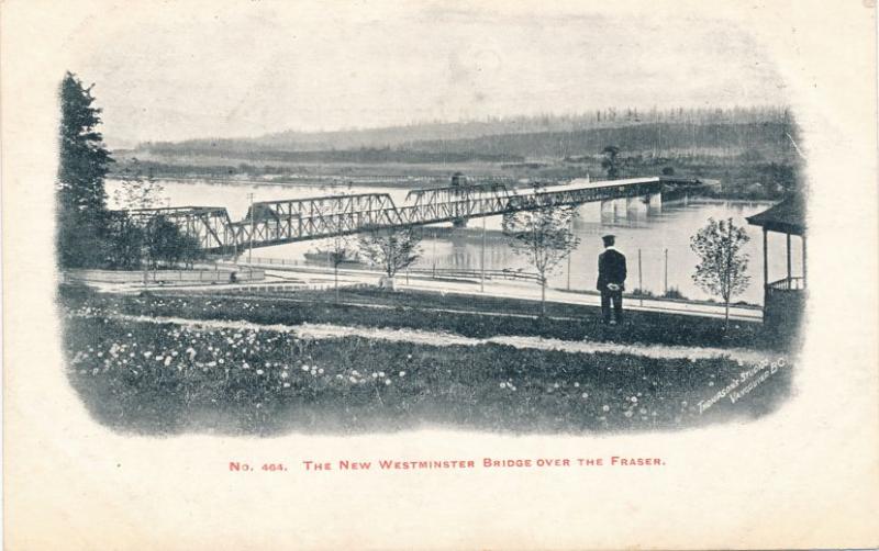 New Westminster Bridge over Fraser River - British Columbia, Canada - DB