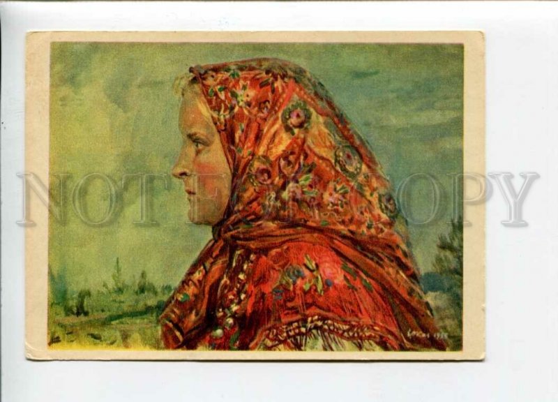 3107653 ESTONIA native girl Piiri Liisa by OKAS Old postcard
