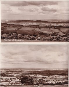 The Vale Of Broadway Gloucester 2x Aerial Birds Eye Postcard s