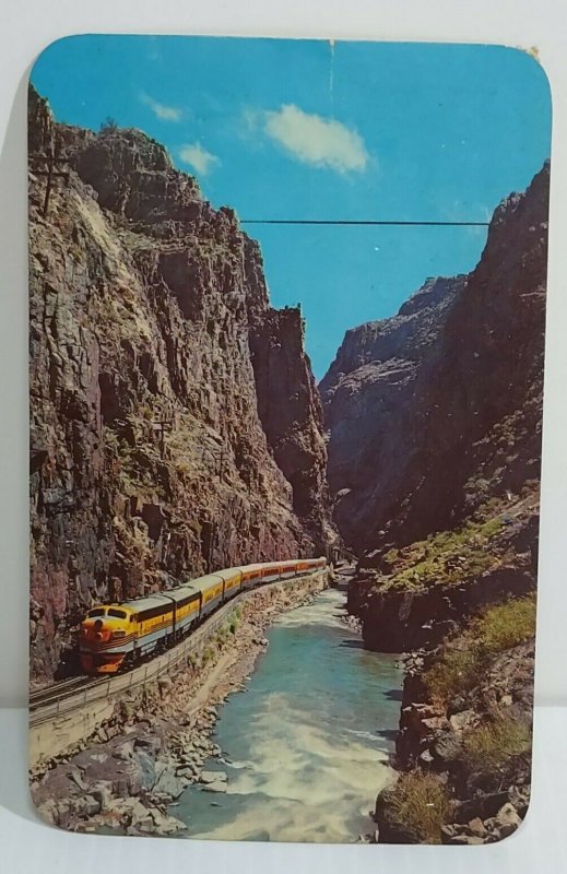 Streamline Train D&RG Railroad Royal Gorge Canon City Colorado 1968 Vintage Post