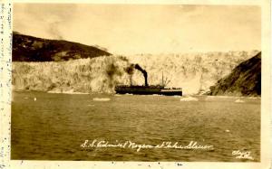 AK - Taku Glacier. SS Admiral Rogers - RPPC
