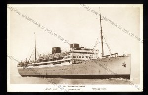 UC059 - Union Castle Liner - Carnarvon Castle - postcard