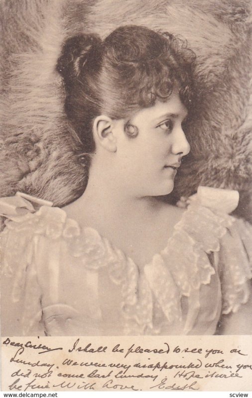 TUCK FAIR WOMEN No. 3692, PU-1904: Female Head Portrait
