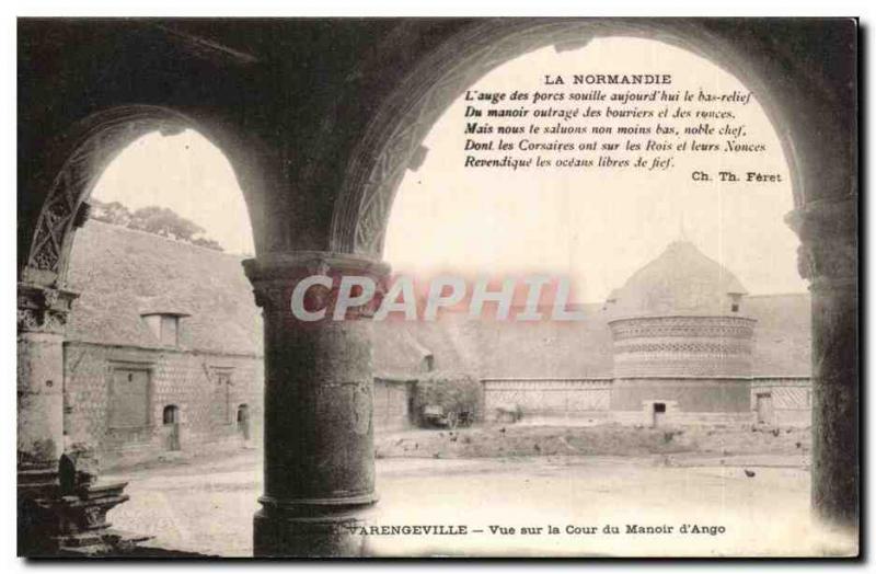 Old Postcard Varengeville Courtyard View Manor of Ango Pigeon Pigeon