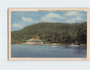 Postcard Lake Floyd on U. S. 50, West Virginia