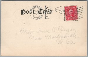 WHEELING WV COUNTRY CLUB ANTIQUE POSTCARD