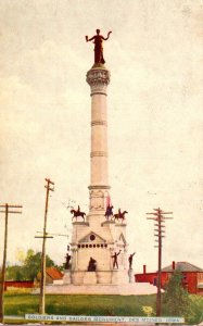Iowa Des Moines Soldiers and Sailors Monument 1910