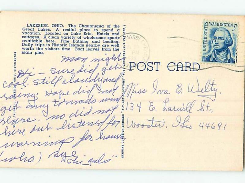 Linen PAVILION Lakeside Ohio OH HM9705