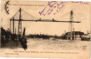 CPA Pont a Transbordeur de NANTES Partie centrale pesant 46.000 kilos (222294)