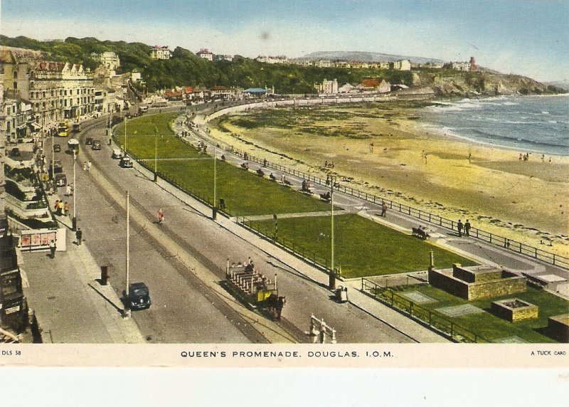 Queen's Promenade. Douglas. I.O.M. Tuck Real Photo PC #  DLS 58