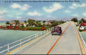 Florida Keys Overseas Highway Over Pigeon Key Curteich