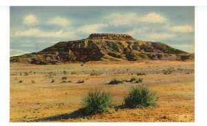 NM - Tucumcari Mountain. Details of the Famous Legend on reverse of card