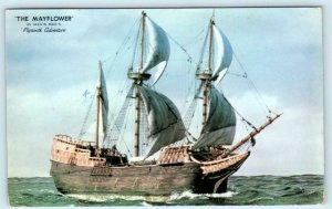 Advertising MGM 1952 Movie PLYMOUTH ADVENTURE Showing The Mayflower Postcard