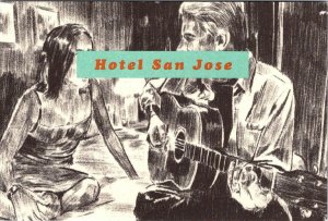 Austin, TX Texas  HOTEL SAN JOSE Guest Artist Jamey Garza  4X6 2000 Postcard