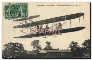 Old Postcard Jet Aviation Wright Airplane in flight