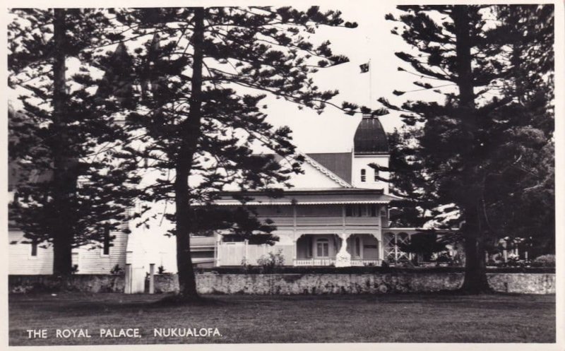 Nukualofa Tonga Royal Palace Real Photo Postcard