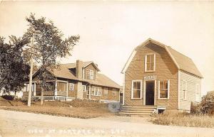 Portage ME Post Office Street View RPPC Postcard