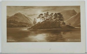 The Island Grasmere RPPC by G.P. Abraham Real Photo Postcard K13