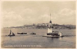 Constantinople Turkey Tour de Leandre Real Photo Antique Postcard J78906