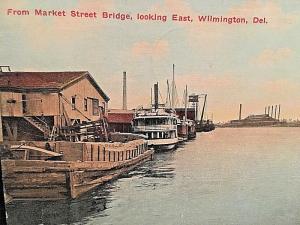 Postcard 1916 View  From Market Street Looking East, Wilmington, DE   1916  Y1