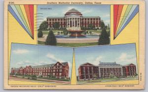 Dallas, Texas, Southern Methodist University, Girls & Boys Dormitories-1942 