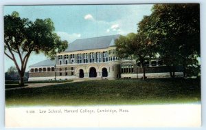 CAMBRIDGE, Massachusetts MA ~ HARVARD COLLEGE LAW SCHOOL 1900s UDB Postcard