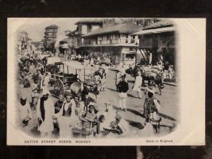 Mint India Real Picture Postcard  RPPC Native Street Scene At Bombay
