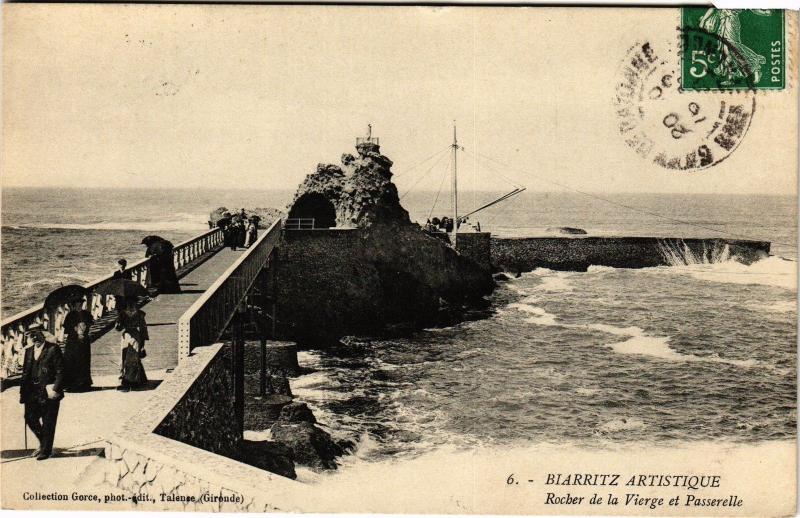 CPA BIARRITZ - Rocher de la Vierge et Passerelle (162884)