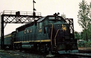 Trains New Jersey Central Railroad Locomotive No 3681