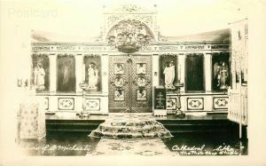 AK, Sitka, Alaska, Saint Michael's Cathedral, Interior, RPPC