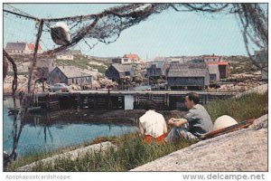 Canada Nova Scotia Peggys Cove Famous Beauty Spot On The South Shore Of Nova ...