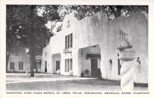Route 66, Rt 66, Park Plaza Motel, Tulsa, OK, Old Postcard